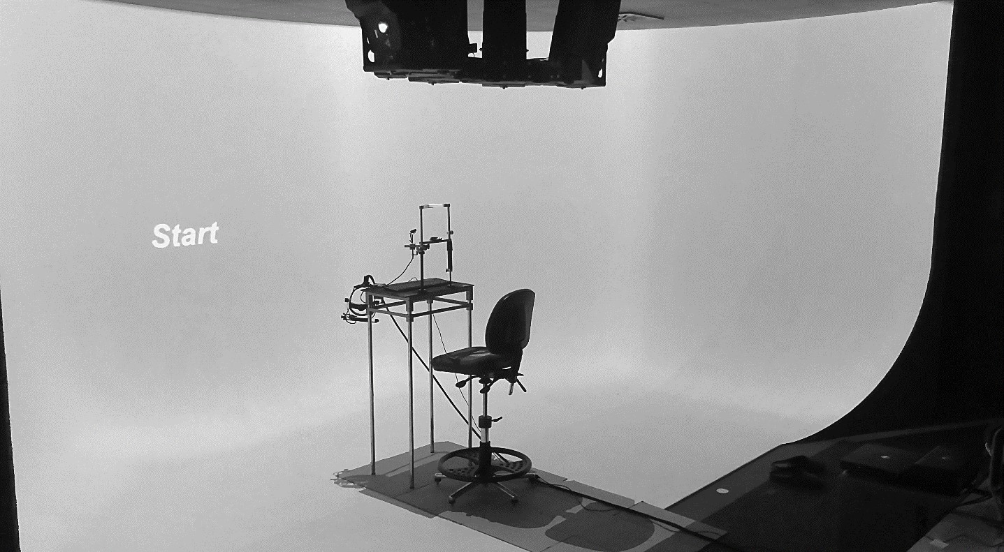testing area for showing full sized actions during experiments in the paper